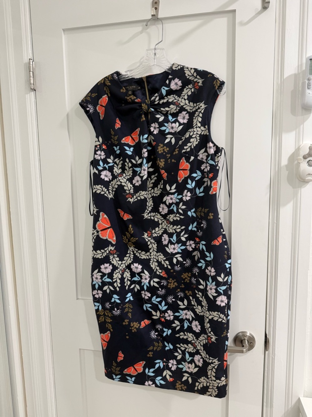 Ted Baker navy blue Kiarra Kyoto gardens floral sheath dress (Ted Baker 5)